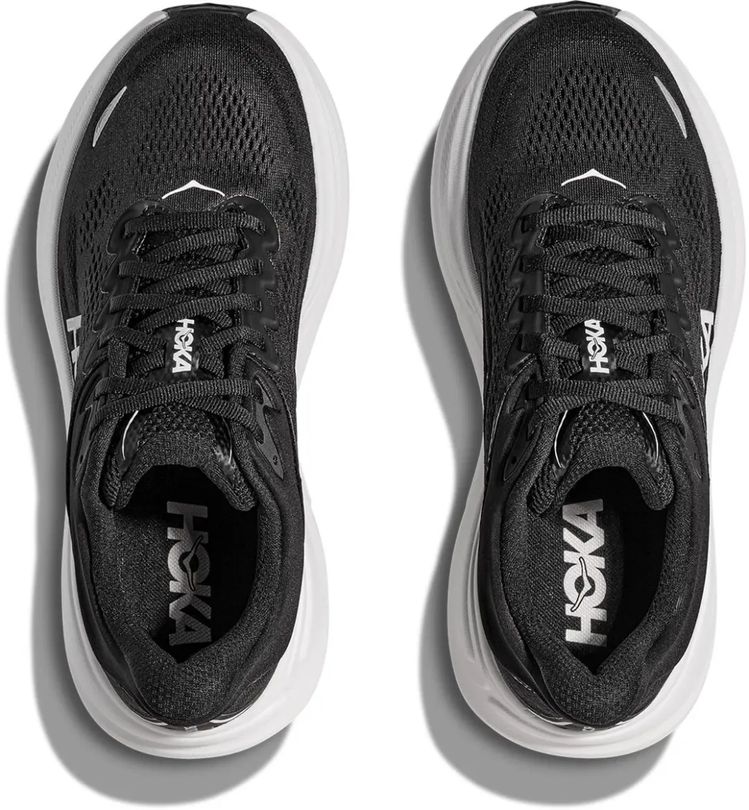 Hoka Bondi 9 Hardloopschoenen Dames - 38 2/3 - Zwart/Wit - afbeelding 6 van 6