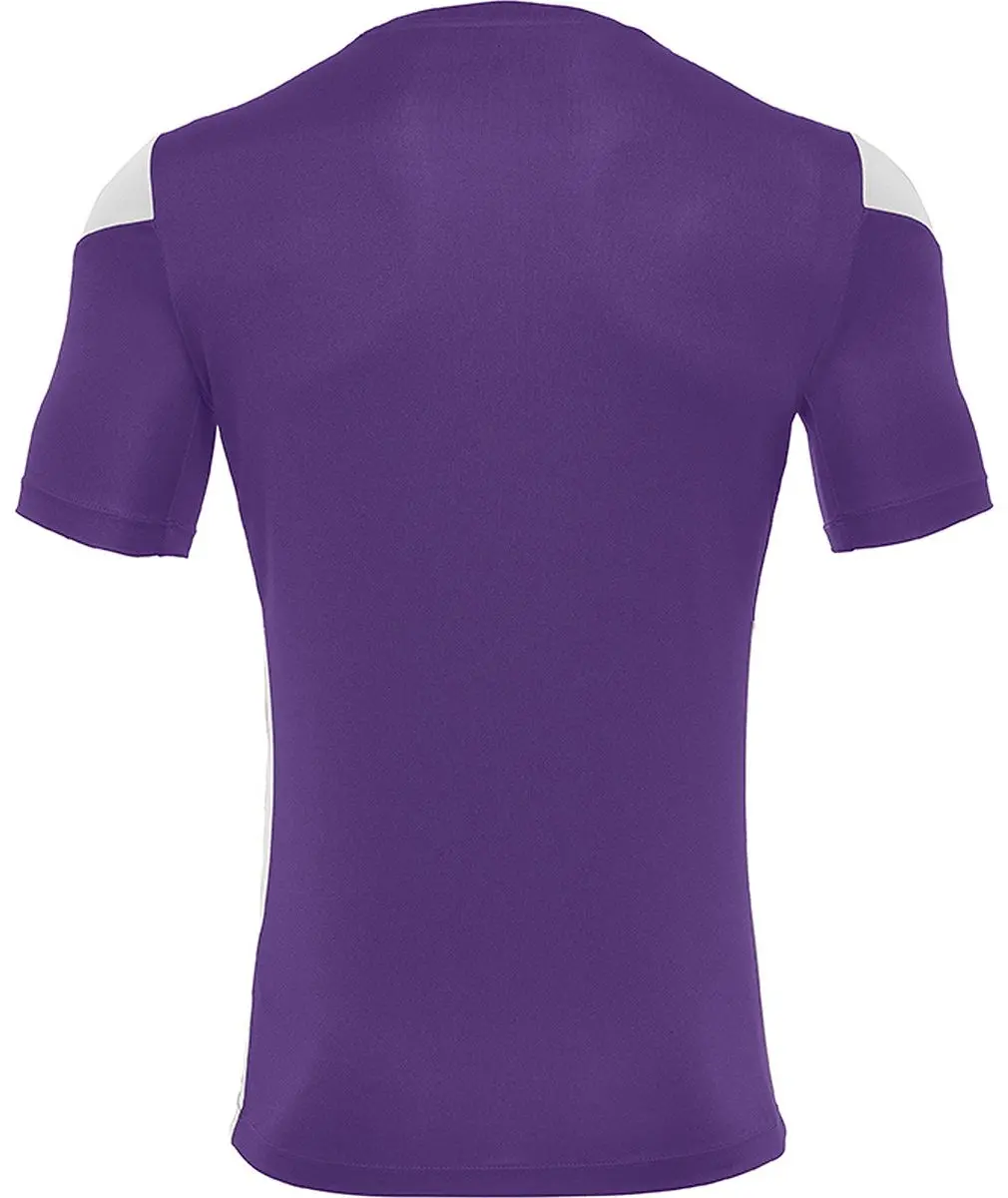 Macron Polis Shirt Korte Mouw Heren - Paars M
