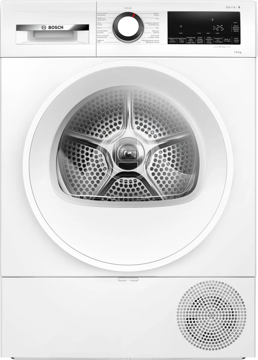 Bosch WQG133DEFG Serie 6 Warmtepompdroger 8kg