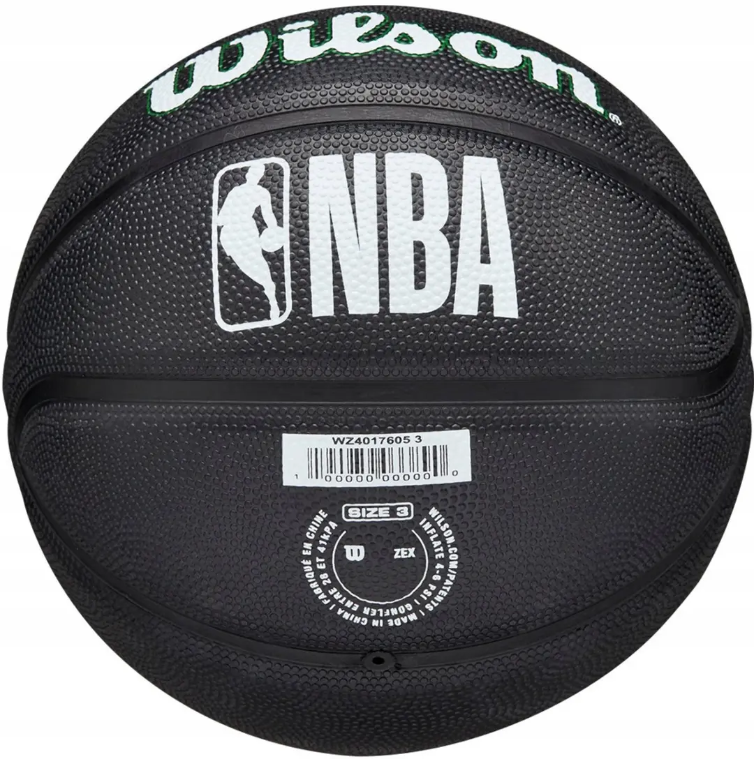 Wilson NBA Boston Celtics Mini Basketbal Maat 3 - Zwart