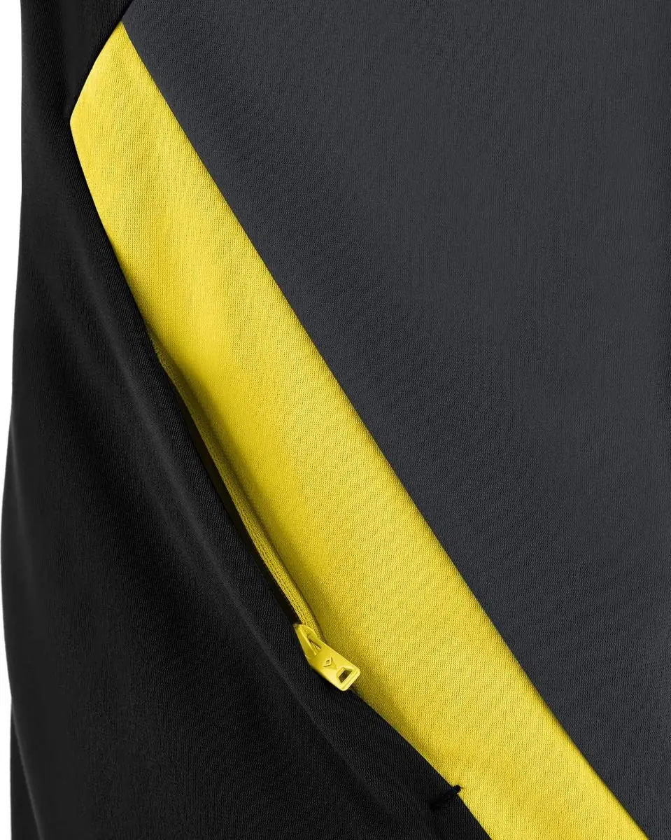 Macron Victory Raijin Polyestervest Kinderen 122 - Zwart/Geel