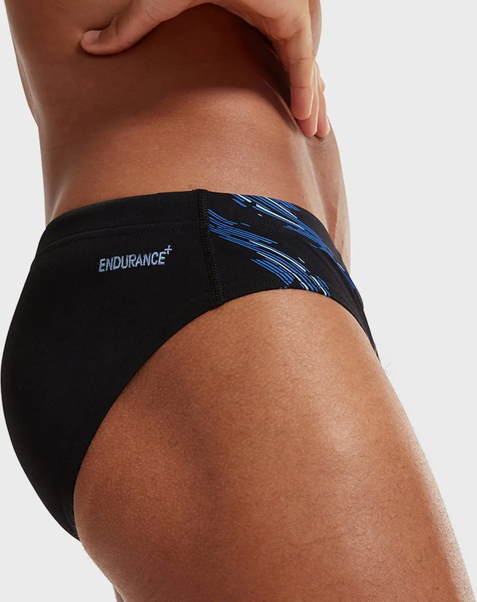 Speedo Tech Panel Sportzwembroek Mannen - Maat 4 - Zwart/Blauw