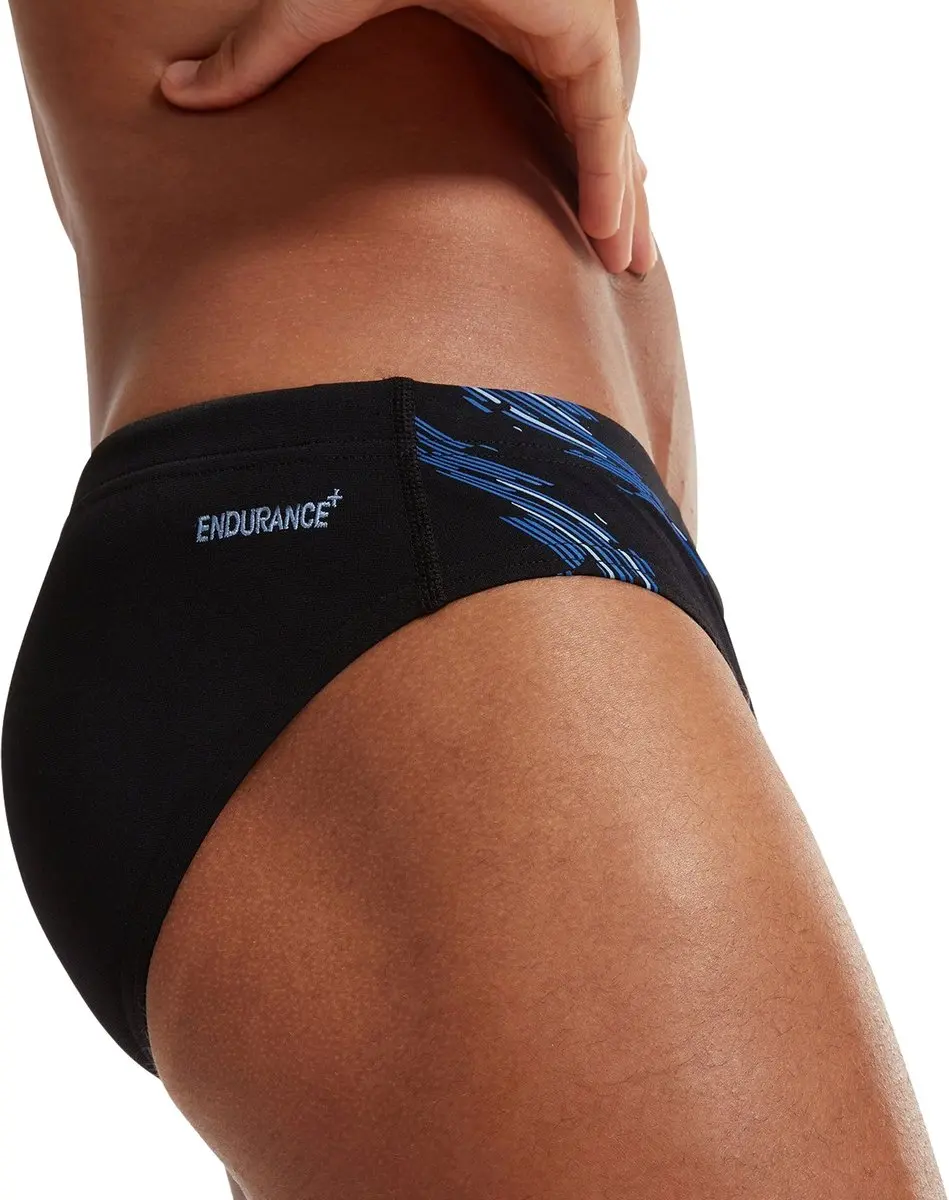 Speedo Tech Panel Sportzwembroek Mannen - Maat 4 - Zwart/Blauw