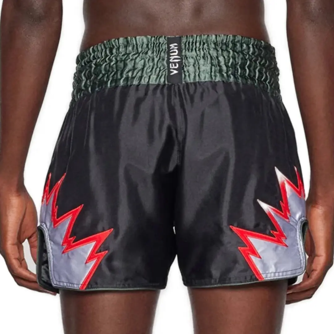 Venum Inferno Muay Thai Shorts - L - Diep Zwart Khaki