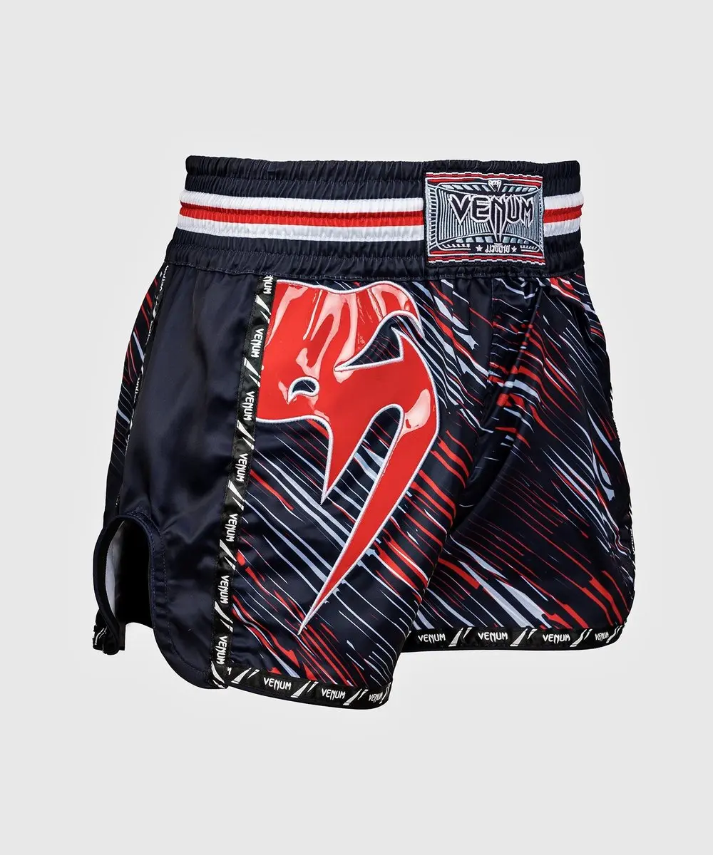 Venum Giant Muay Thai Short - L - Zwart Rood
