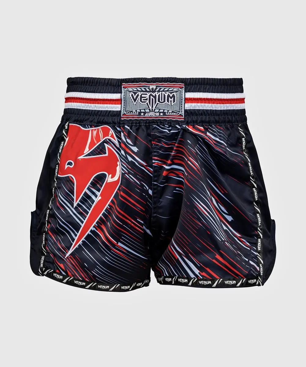 Venum Giant Muay Thai Short - L - Zwart Rood