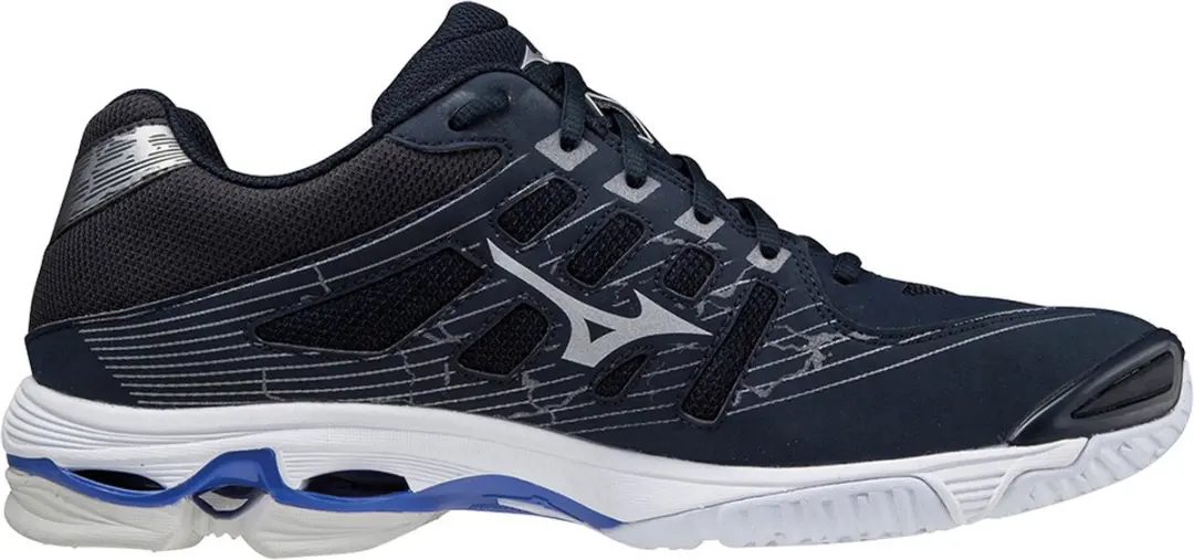 Mizuno Wave Voltage Sportschoenen 37 - Donkerblauw/Zilver