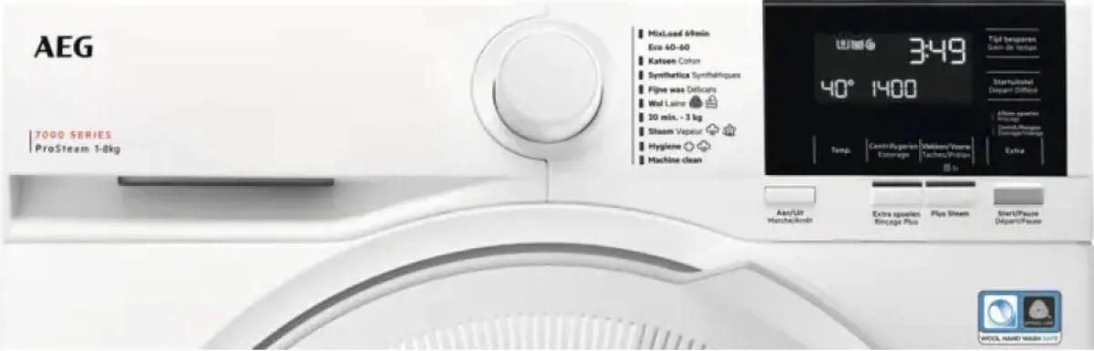 AEG 7000 Serie LR73R862 Prosteam Wasmachine 8kg - Wit