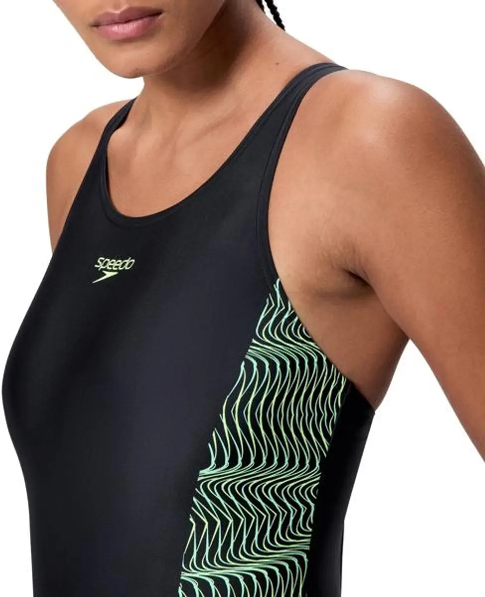 Speedo Placement Medalist Dames Sportbadpak - Zwart/Groen