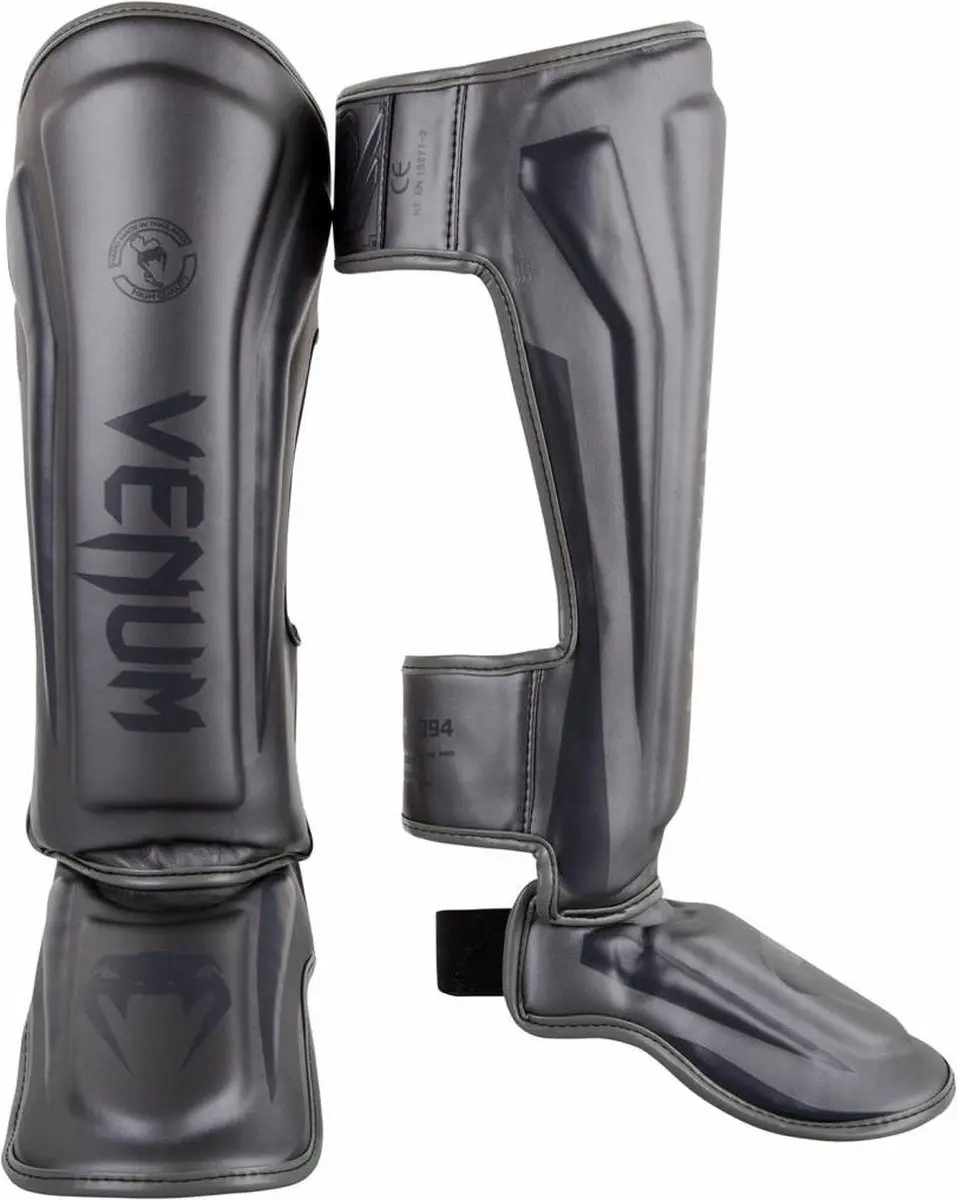 Venum Elite Stand Up Scheenbeschermers - Grijs - XL