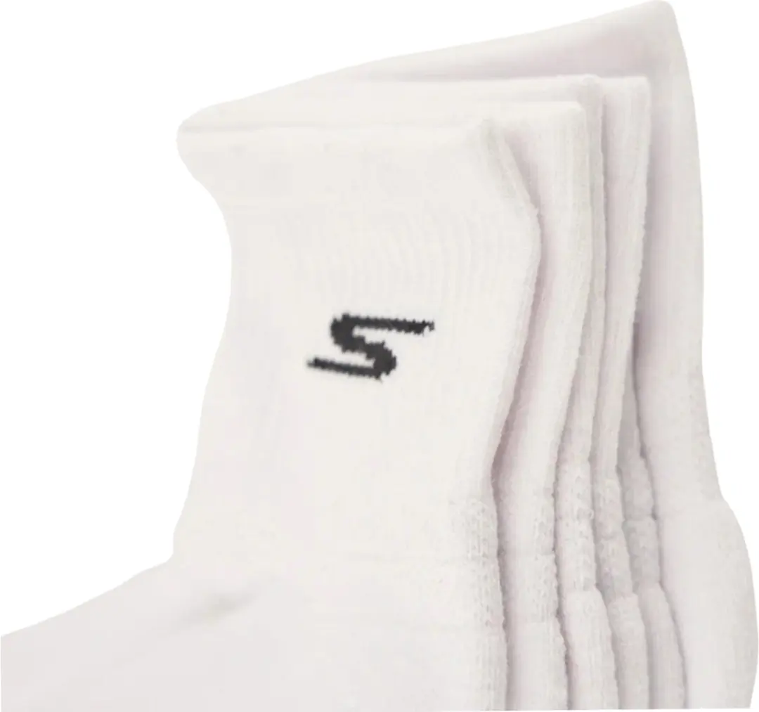 Skechers 3pk Qtr Prem Basic Sokken Wit - 43-46