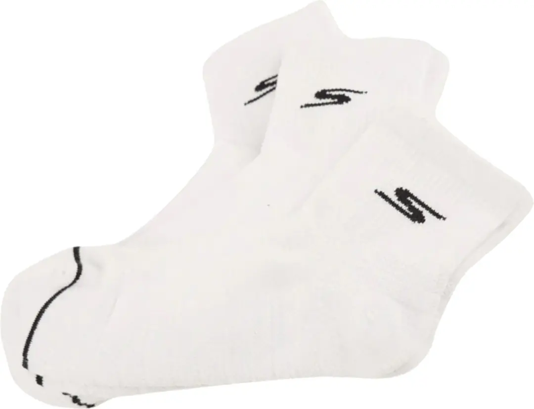 Skechers 3pk Qtr Prem Basic Sokken Wit