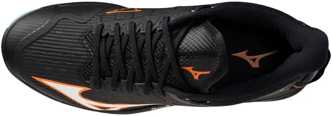 Mizuno Wave Leopardus Sportschoenen 47 - TF - Zwart/Zilver/Oranje/Lichtblauw