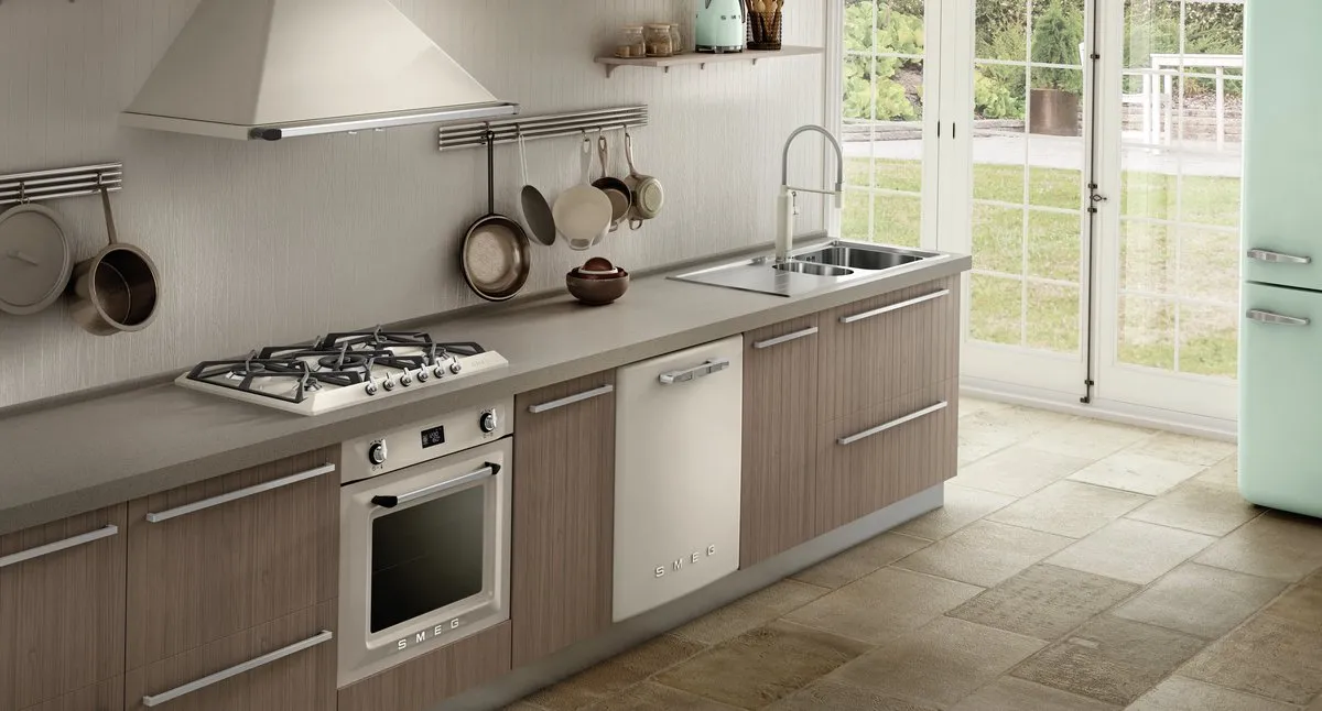 SMEG KT90PE - Afzuigkap - Wandschouw - 90 cm - Crème