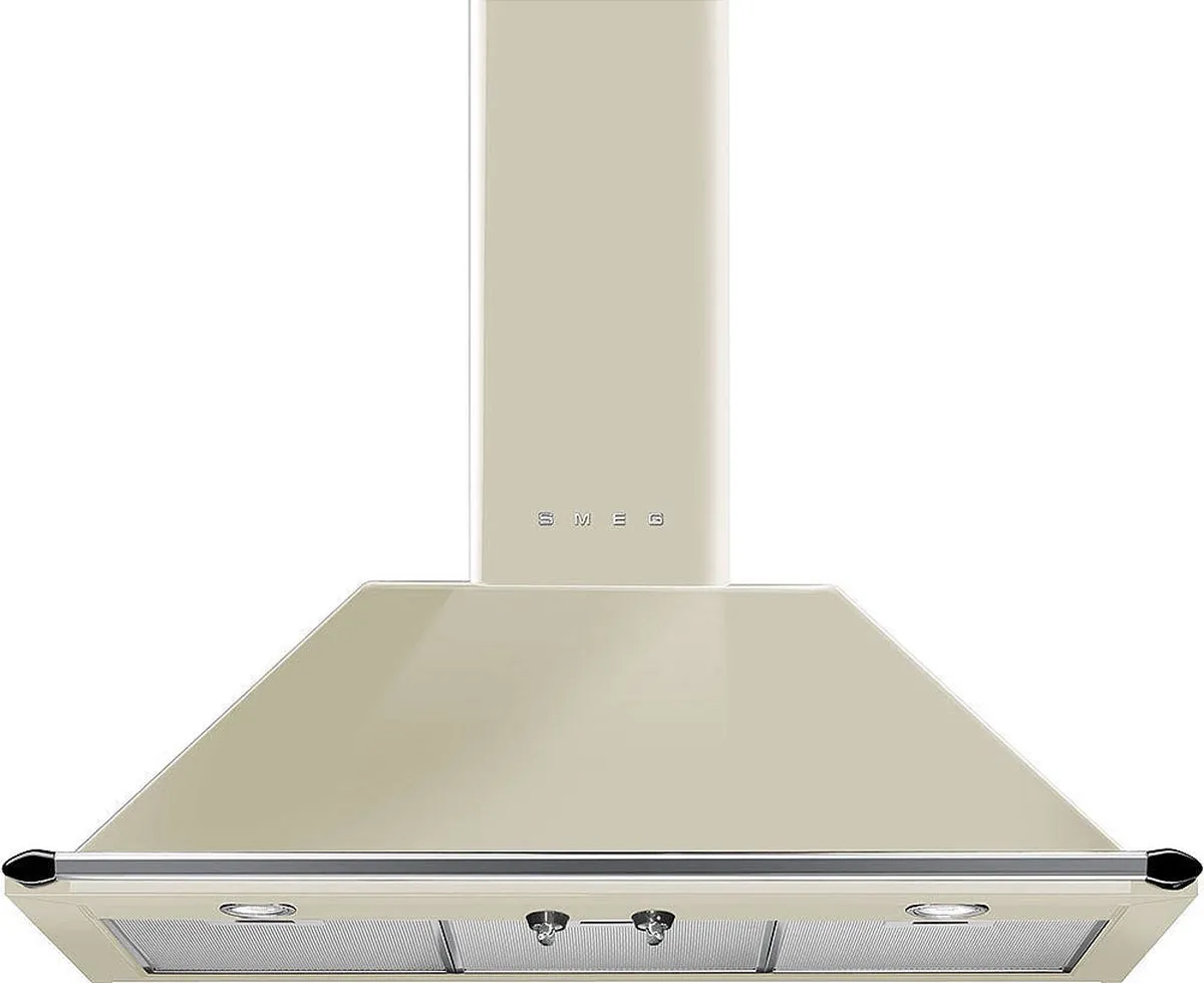 SMEG KT90PE - Afzuigkap - Wandschouw - 90 cm - Crème