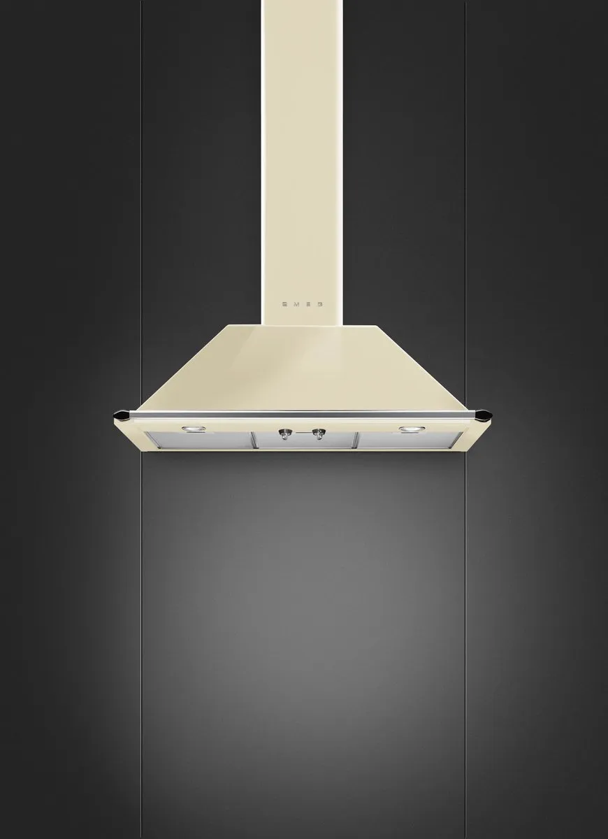 SMEG KT90PE - Afzuigkap - Wandschouw - 90 cm - Crème