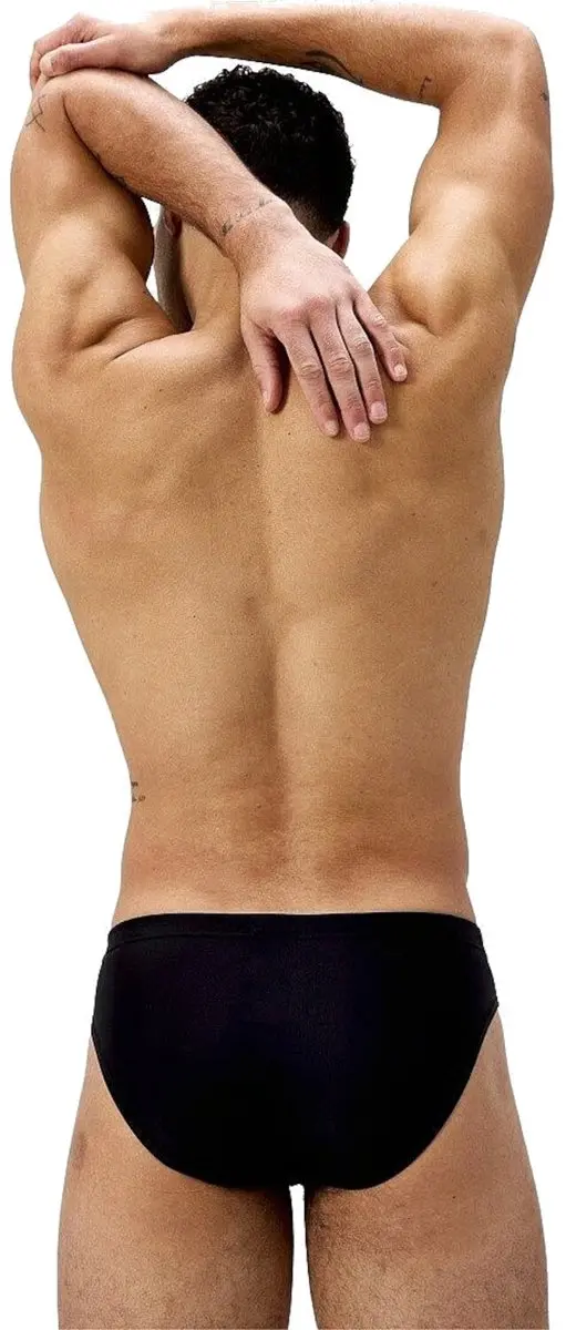 Speedo Medley Logo Heren Sportzwembroek 7cm - Zwart/Oranje - afbeelding 6 van 6