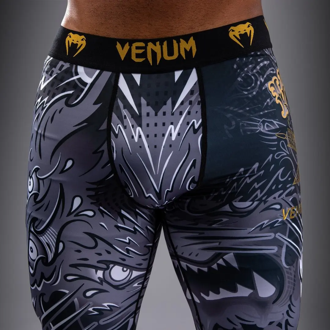 Venum Wolf Atak Compressielegging VENUM-06078-109 - Grijs/Zwart