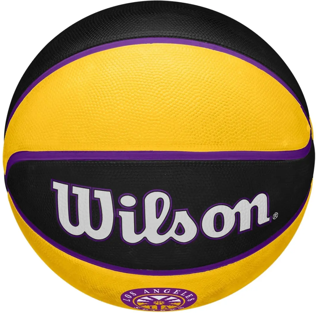 Wilson WNBA Los Angeles Sparks Basketbal Maat 5 - Zwart/Geel