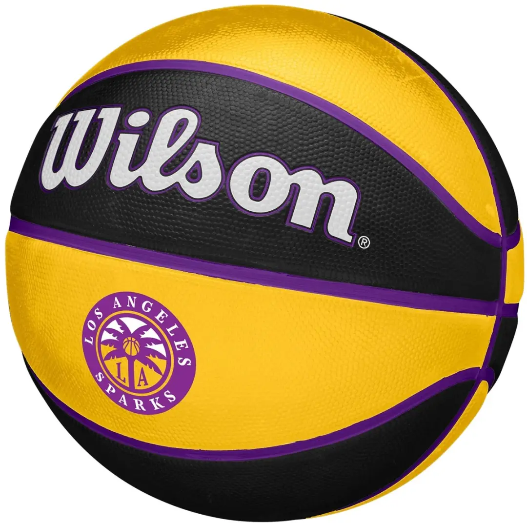 Wilson WNBA Los Angeles Sparks Basketbal Maat 5 - Zwart/Geel