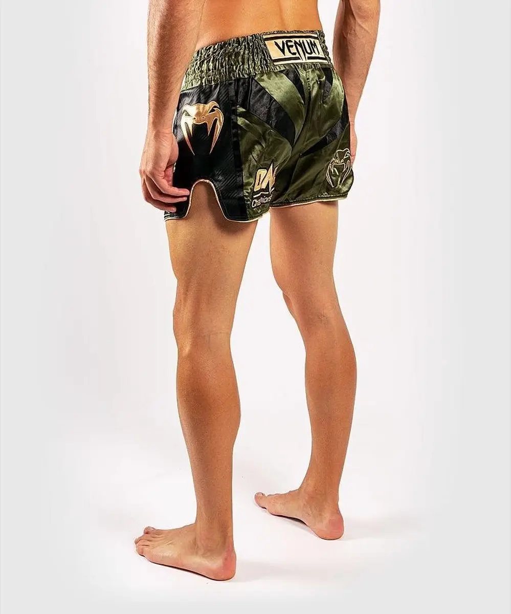 Venum x ONE FC Muay Thai Short - XS - Khaki/Gold