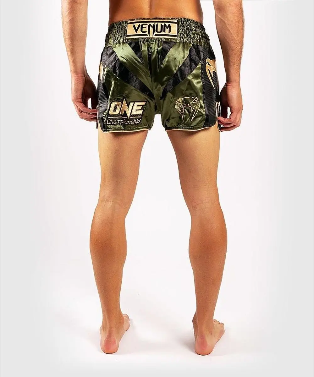 Venum x ONE FC Muay Thai Short - XS - Khaki/Gold