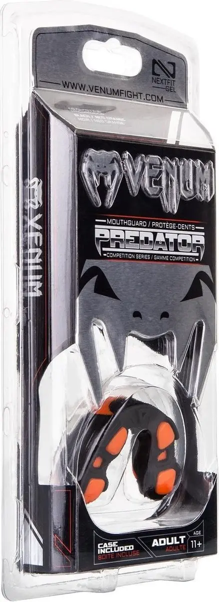 Venum Predator Serie Tandenbeschermer - Zwart/Oranje - afbeelding 6 van 6