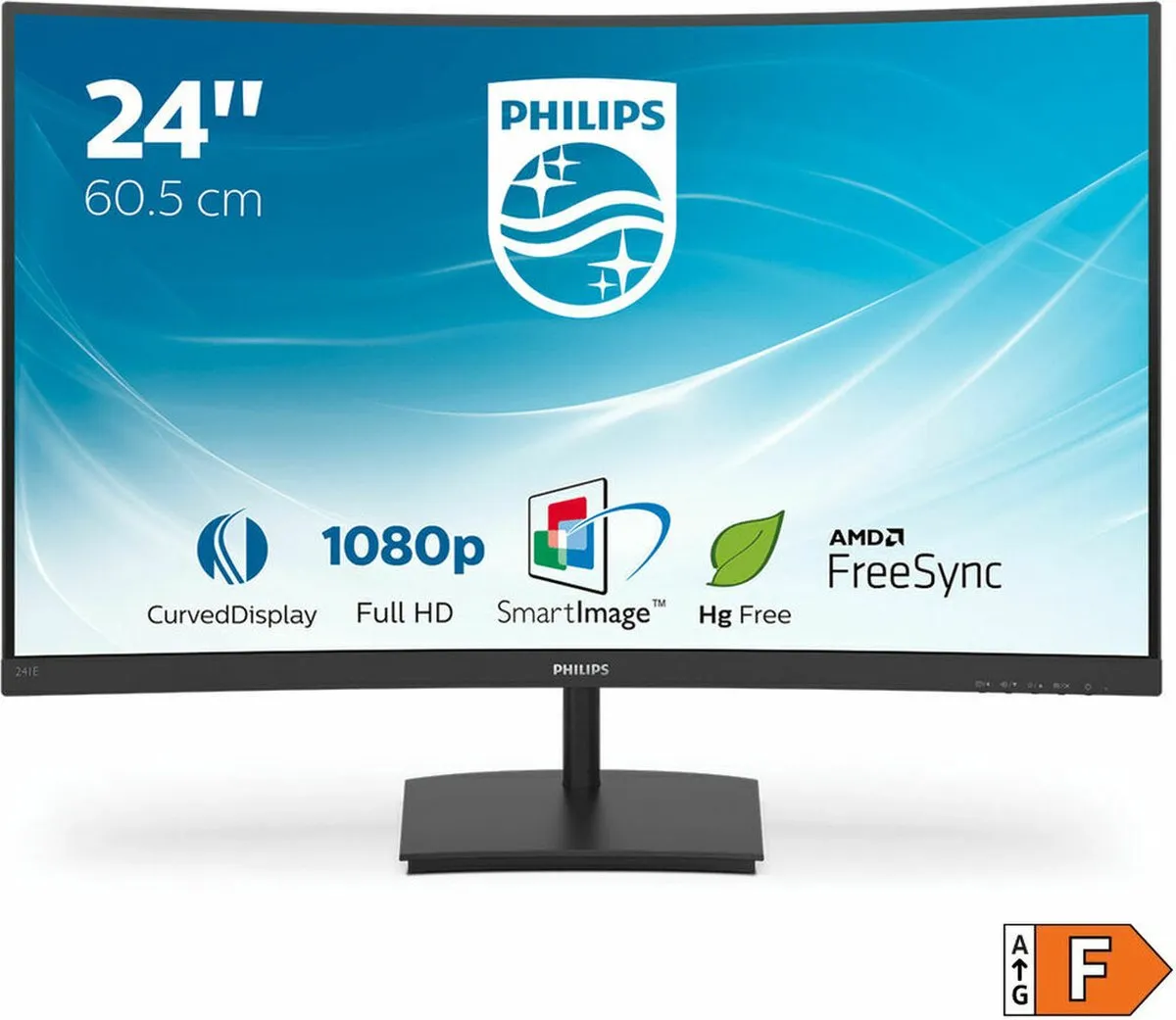 Philips 241E1SC Curved Monitor 24 inch - Full HD - 75Hz