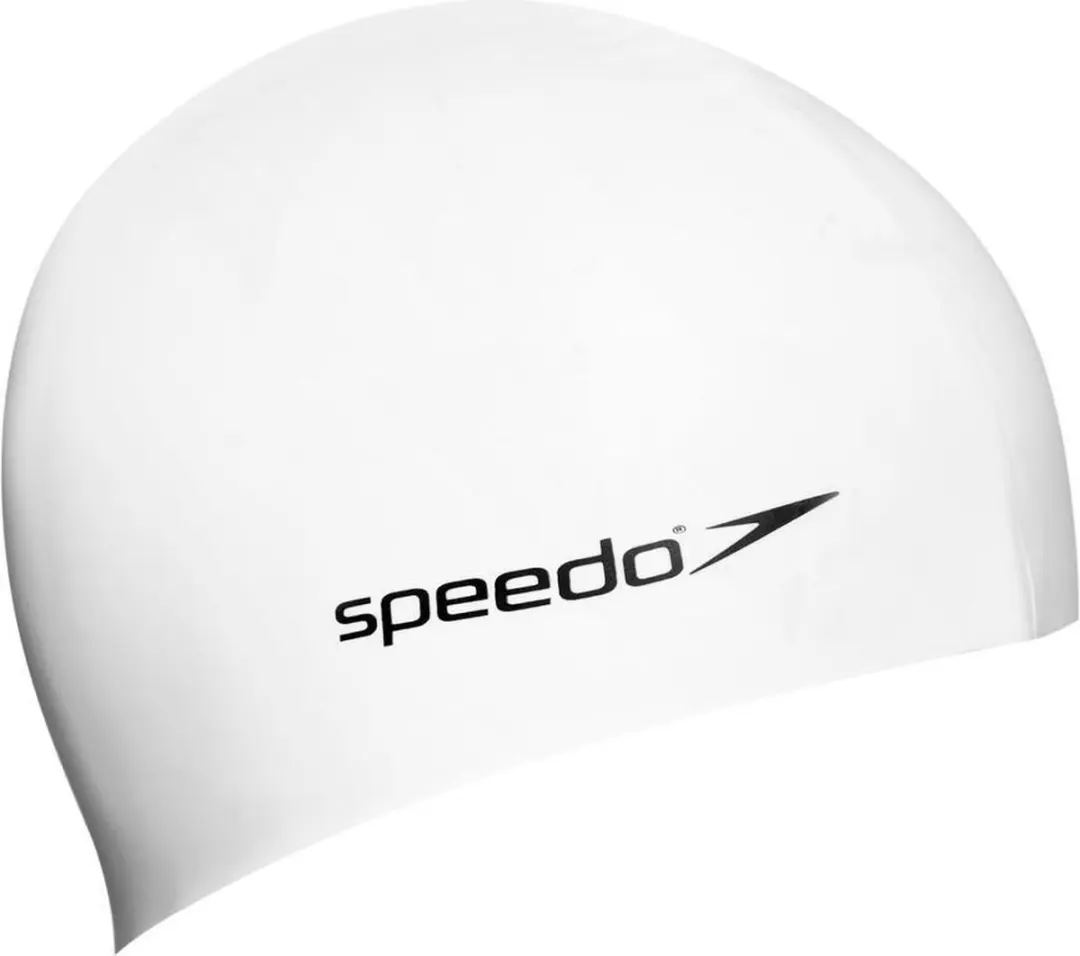 Speedo Flat Silicone Cap - Wit - One Size