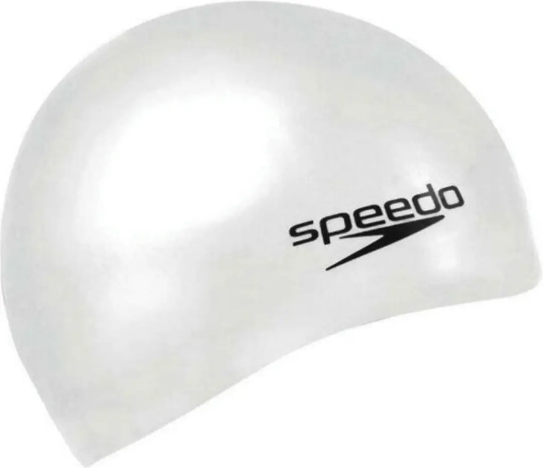 Speedo Flat Silicone Cap - Wit - One Size