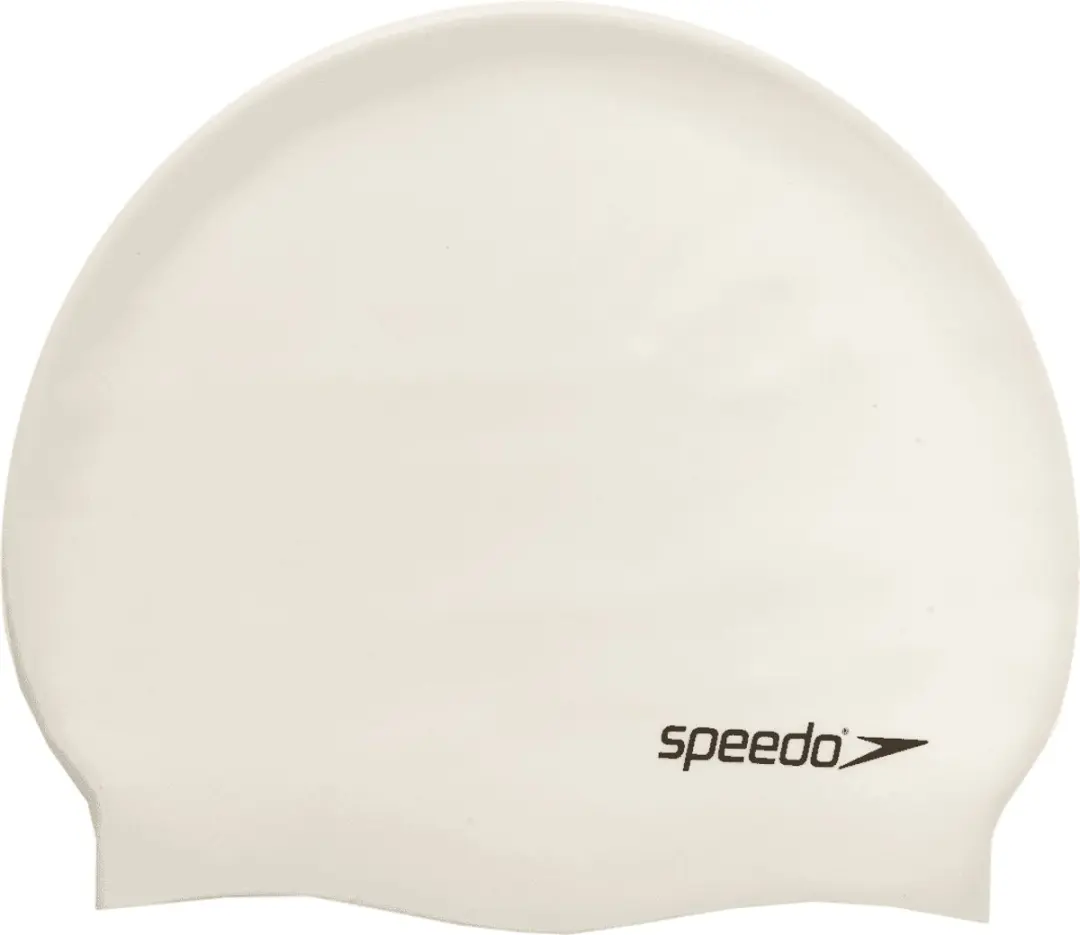 Speedo Flat Silicone Cap - Wit - One Size