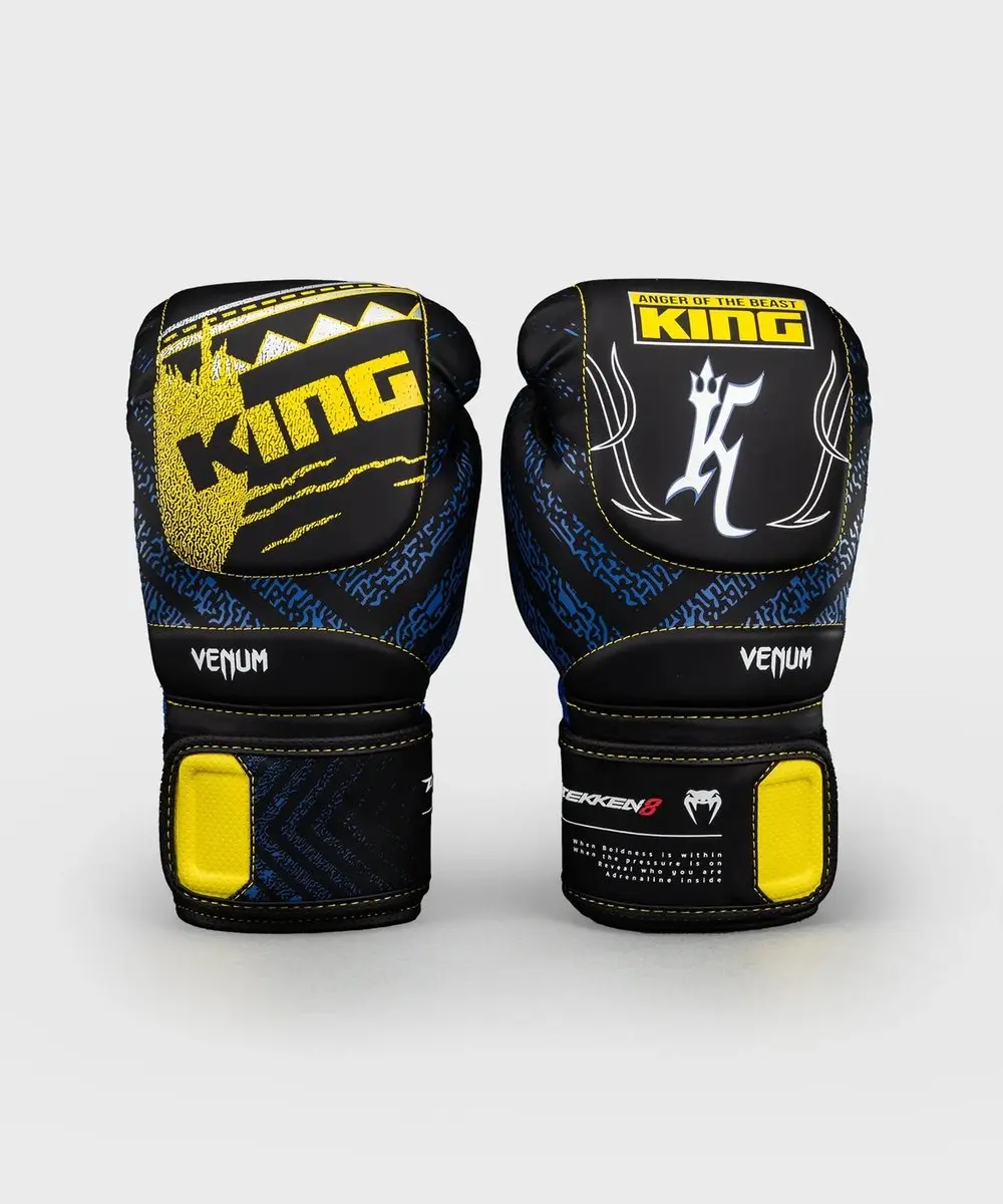 Venum x TEKKEN 8 King Bokshandschoenen 16 oz - Zwart/Geel