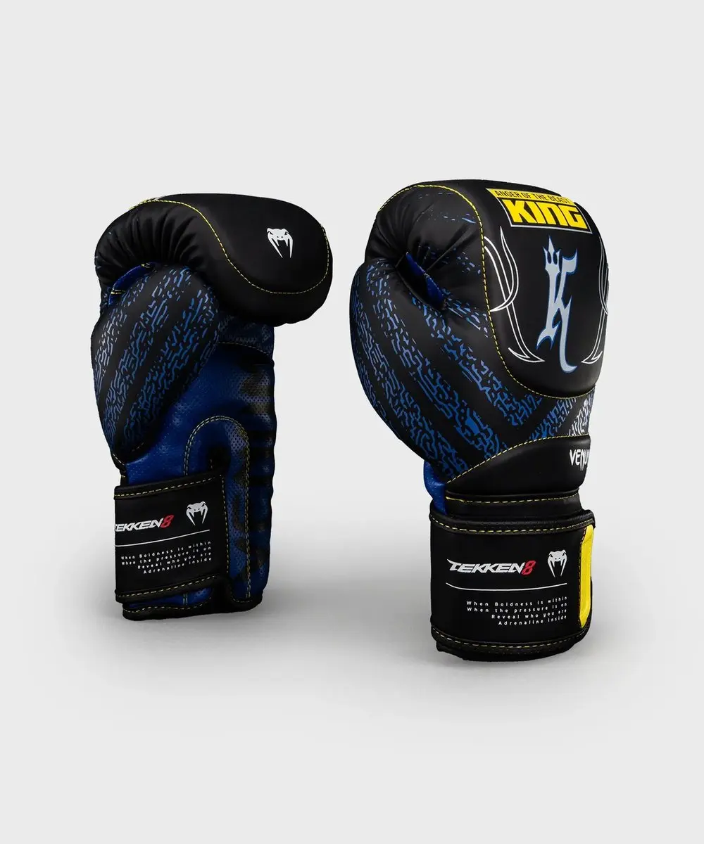 Venum x TEKKEN 8 King Bokshandschoenen 16 oz - Zwart/Geel