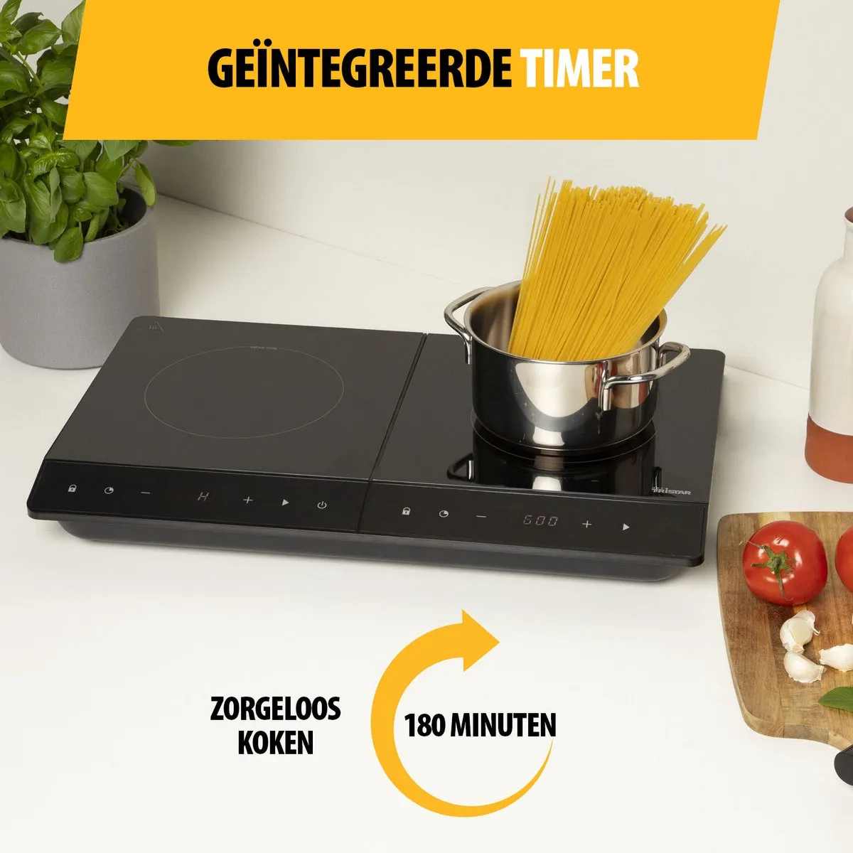 Tristar IK-6162 Inductiekookplaat 3500W - 2 Kookzones - Zwart - afbeelding 6 van 6