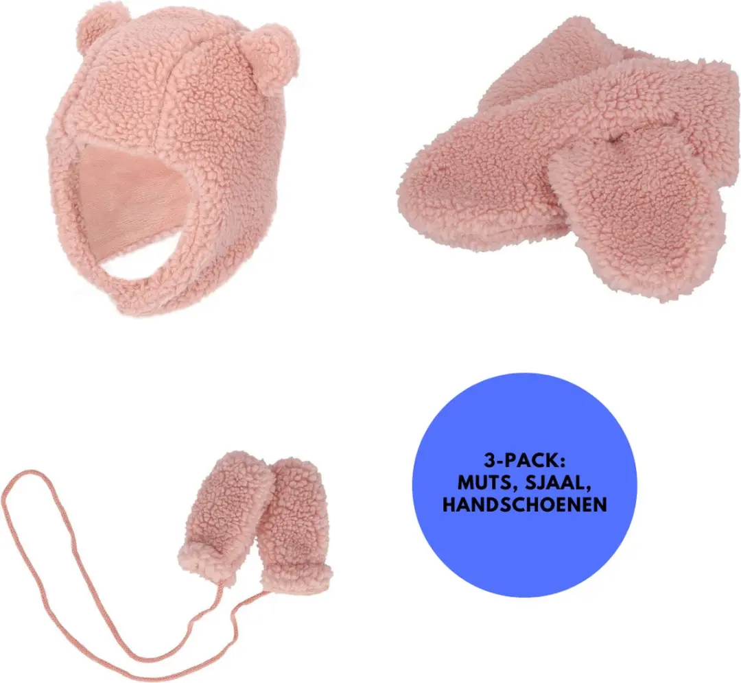 Sarlini Baby Winterset Teddy Wol 0-6 Maanden