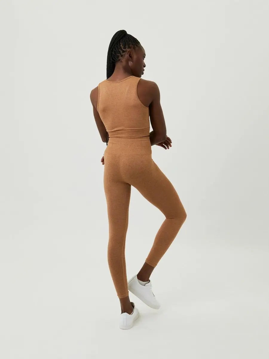 Björn Borg Sthlm Seamless Light Tights - Bruin - Maat M/L
