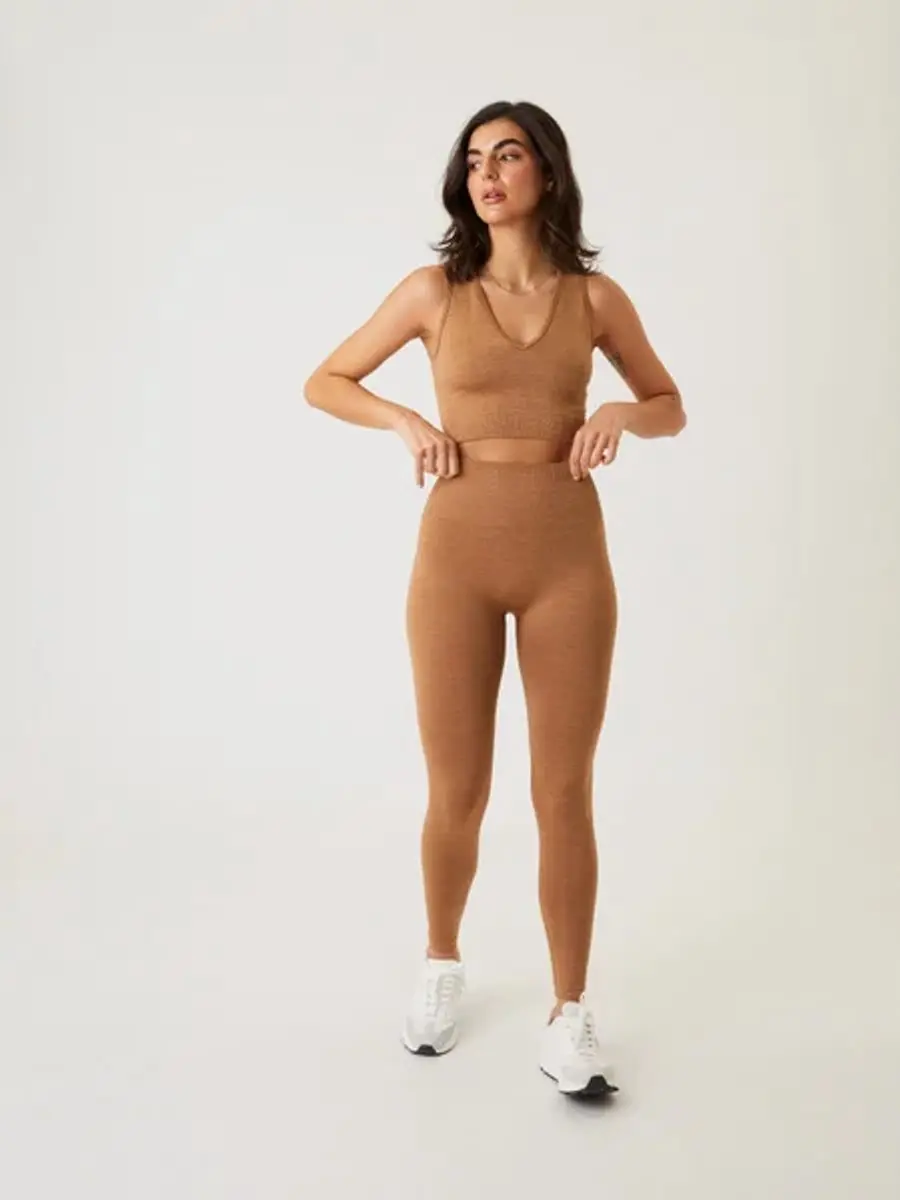 Björn Borg Sthlm Seamless Light Tights - Bruin - Maat M/L