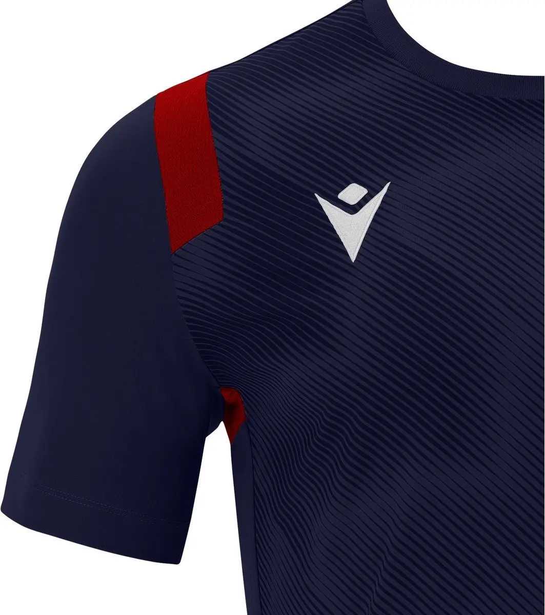 Macron Rodders Shirt Heren - M - Marine/Rood