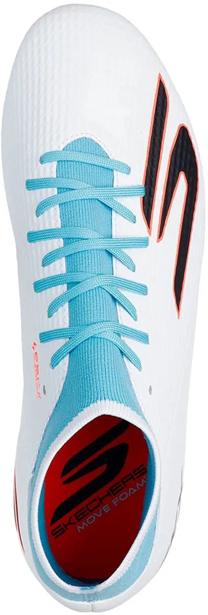 Skechers Academy 252122 Voetbalschoenen - EU 42.5 - Wit/Turquoise/Rosa