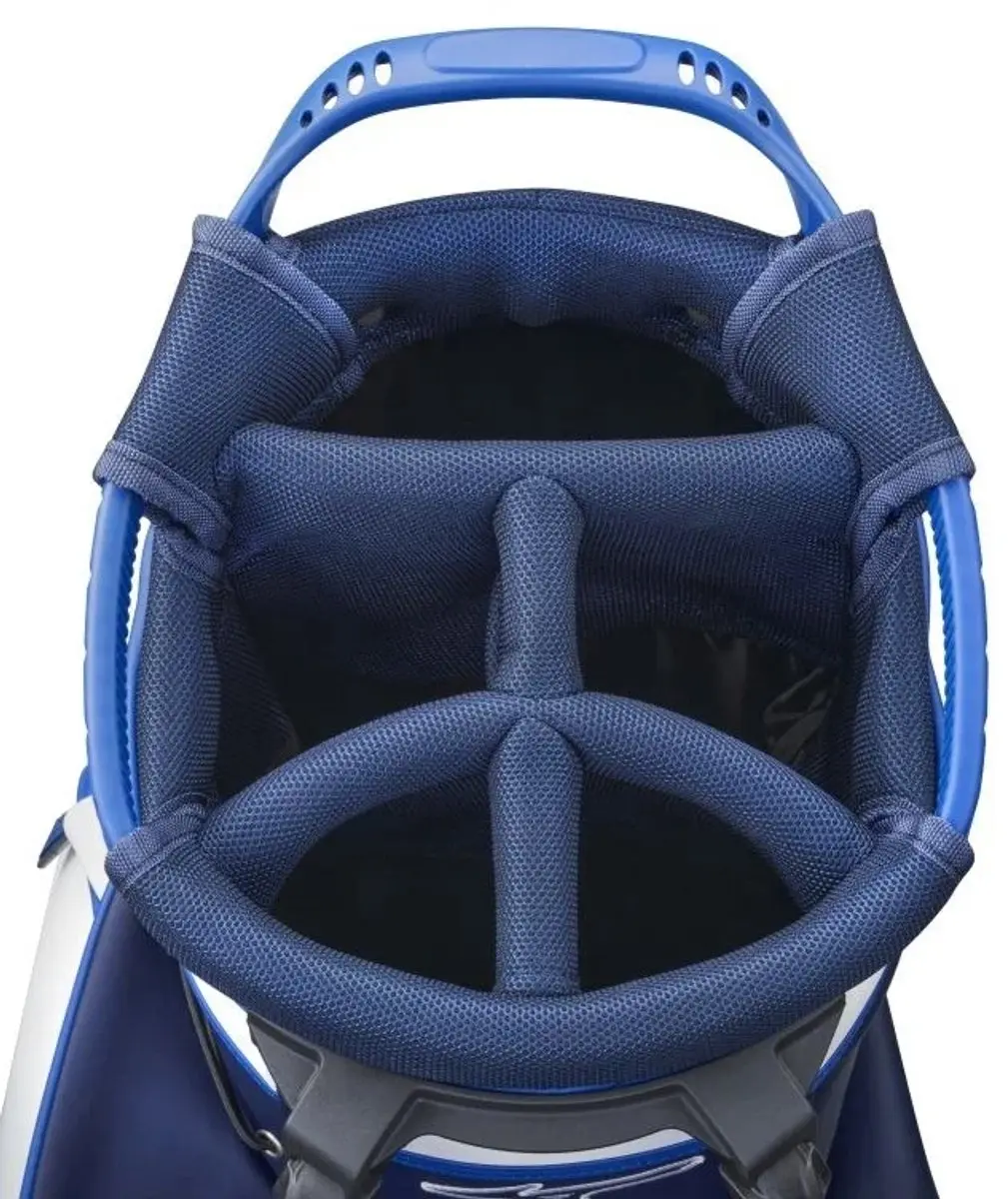 Mizuno Tour Staff 2025 Standbag Wit/Blauw - 8 Vakken