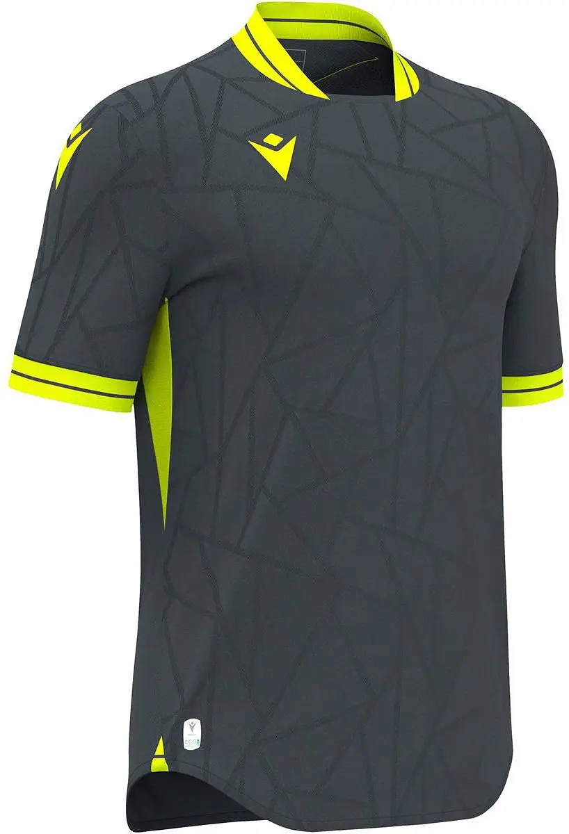 Macron Cerberus Shirt Heren - M - Antraciet/Fluogeel - afbeelding 6 van 6