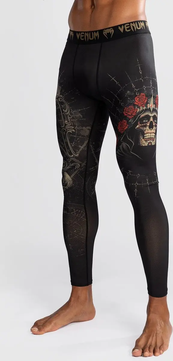 Venum Santa Muerte 5.0 Spats - XXL - Diep Zwart Goud