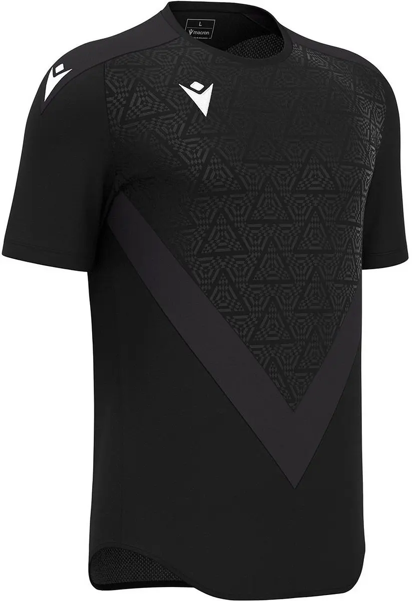 Macron Thunder Wisp Heren Shirt Korte Mouw - M - Zwart