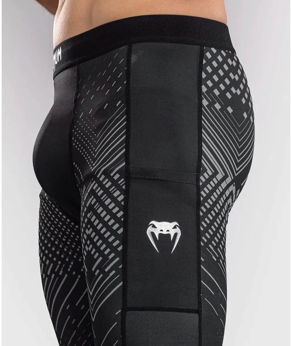 Venum Midnight Fury Compressielegging - L - Zwart/Grijs/Zilver