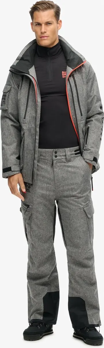 Superdry SKI PEAK RESCUE Heren Wintersportbroek - S - Grijs