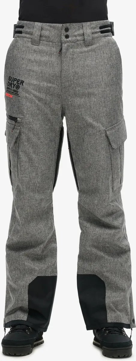 Superdry SKI PEAK RESCUE Heren Wintersportbroek - S - Grijs
