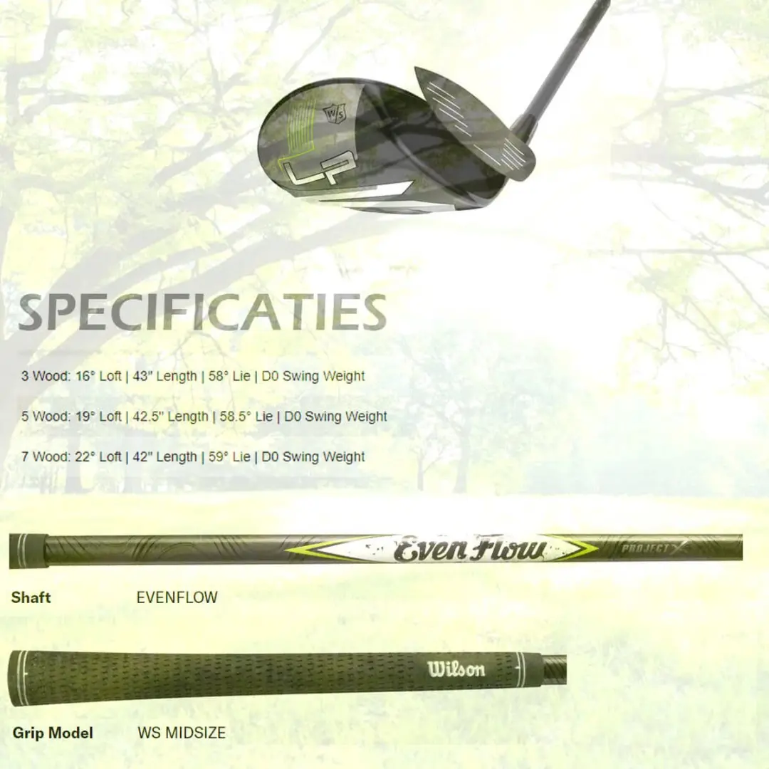 Wilson Launch Pad 2 Fairway Wood 19° - Rechtshandig - Senior - Zwart
