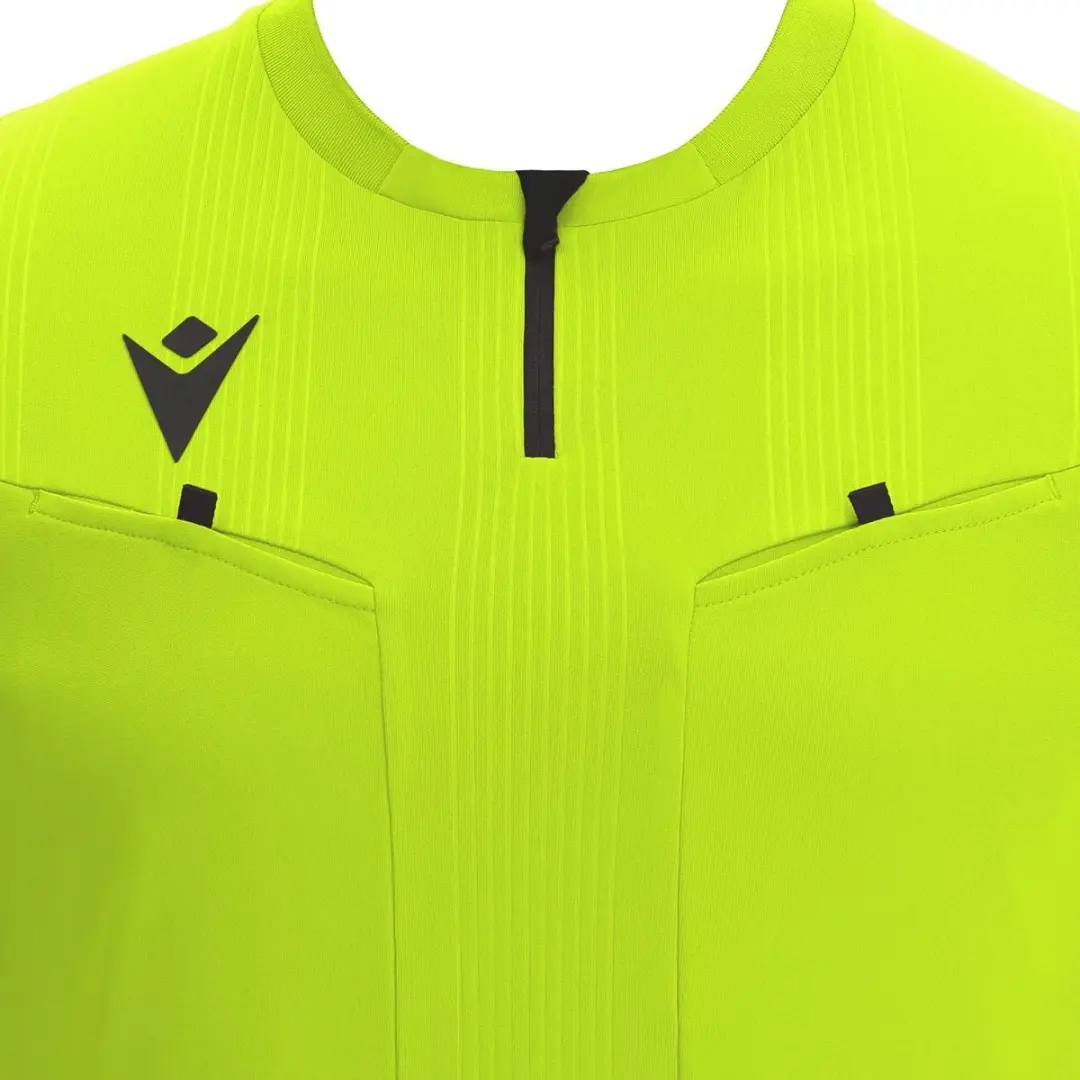 Macron Dienst Scheidsrechtersshirt Korte Mouw Heren - Fluogeel L