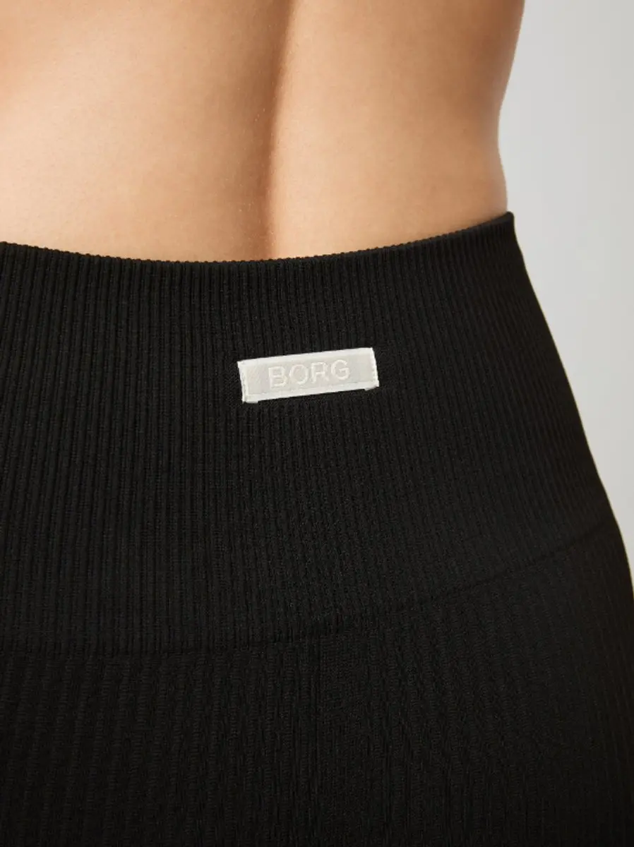 Björn Borg Studio Seamless Ribbed Tight Dames - XS Zwart