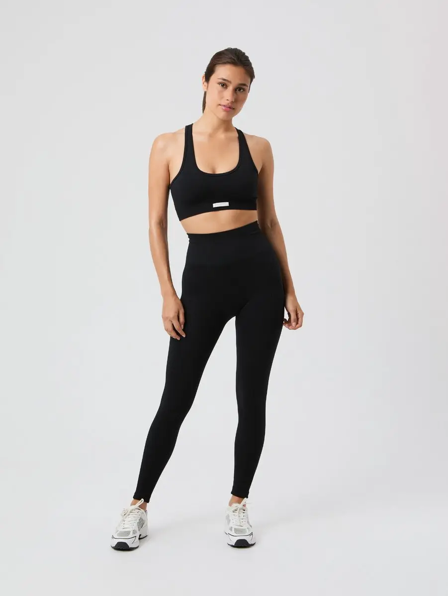 Björn Borg Studio Seamless Ribbed Tight Dames - XS Zwart